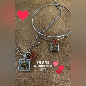 Plunder love bracelet and necklace set. Perfect for Valentine’s Day.